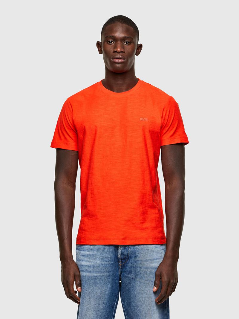 Camisetas Diesel T-Tarris-New2 Homem - Laranja GFWTH-9746